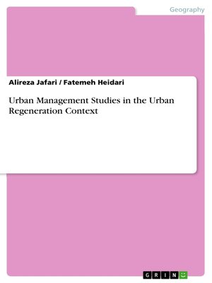 cover image of Urban Management Studies in the Urban Regeneration Context